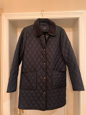 Lauren Ralph Lauren fleece lined coat | M | Navy